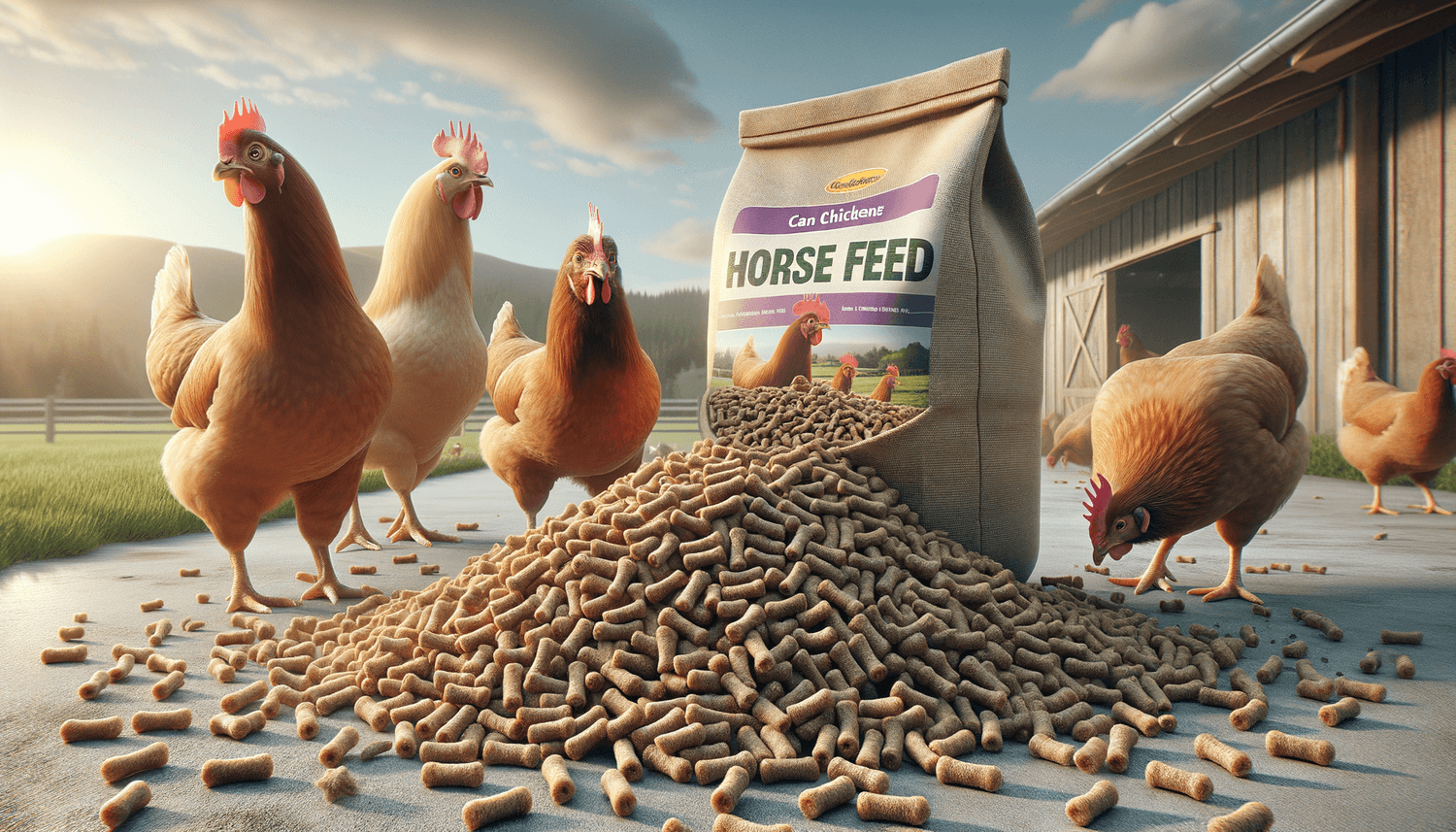 Can Chickens Eat Horse Feed?