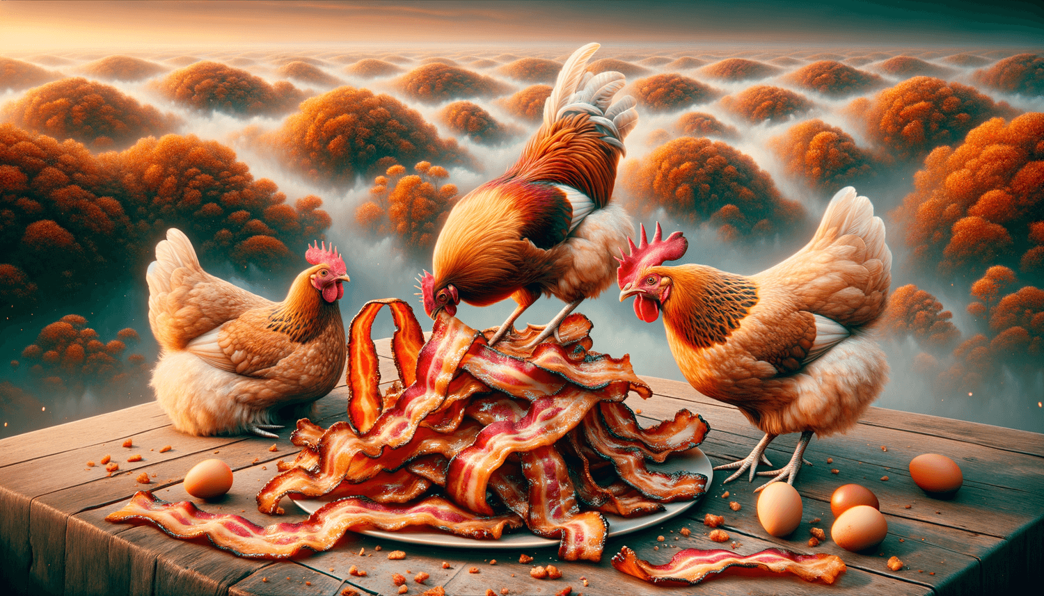 Can Chickens Eat Bacon Rind?