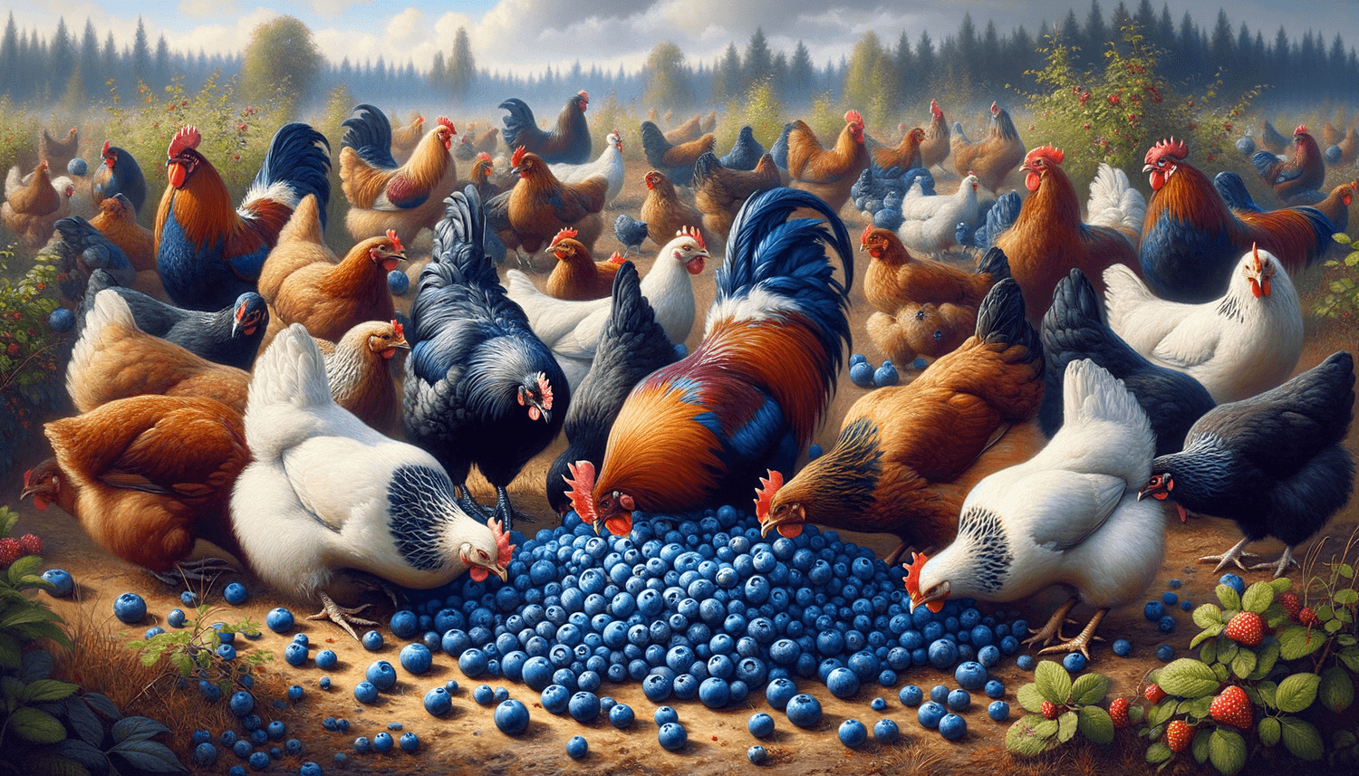 Can Chickens Eat Blue Berries?