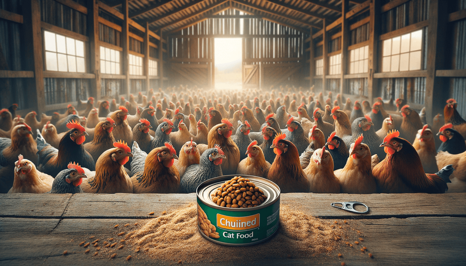 Can Chickens Eat Canned Cat Food?