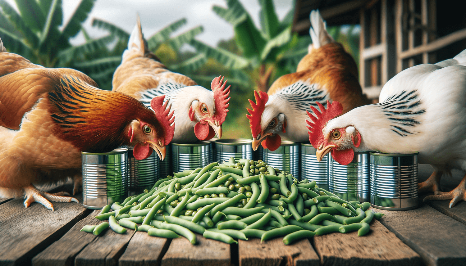 can chickens eat canned beans