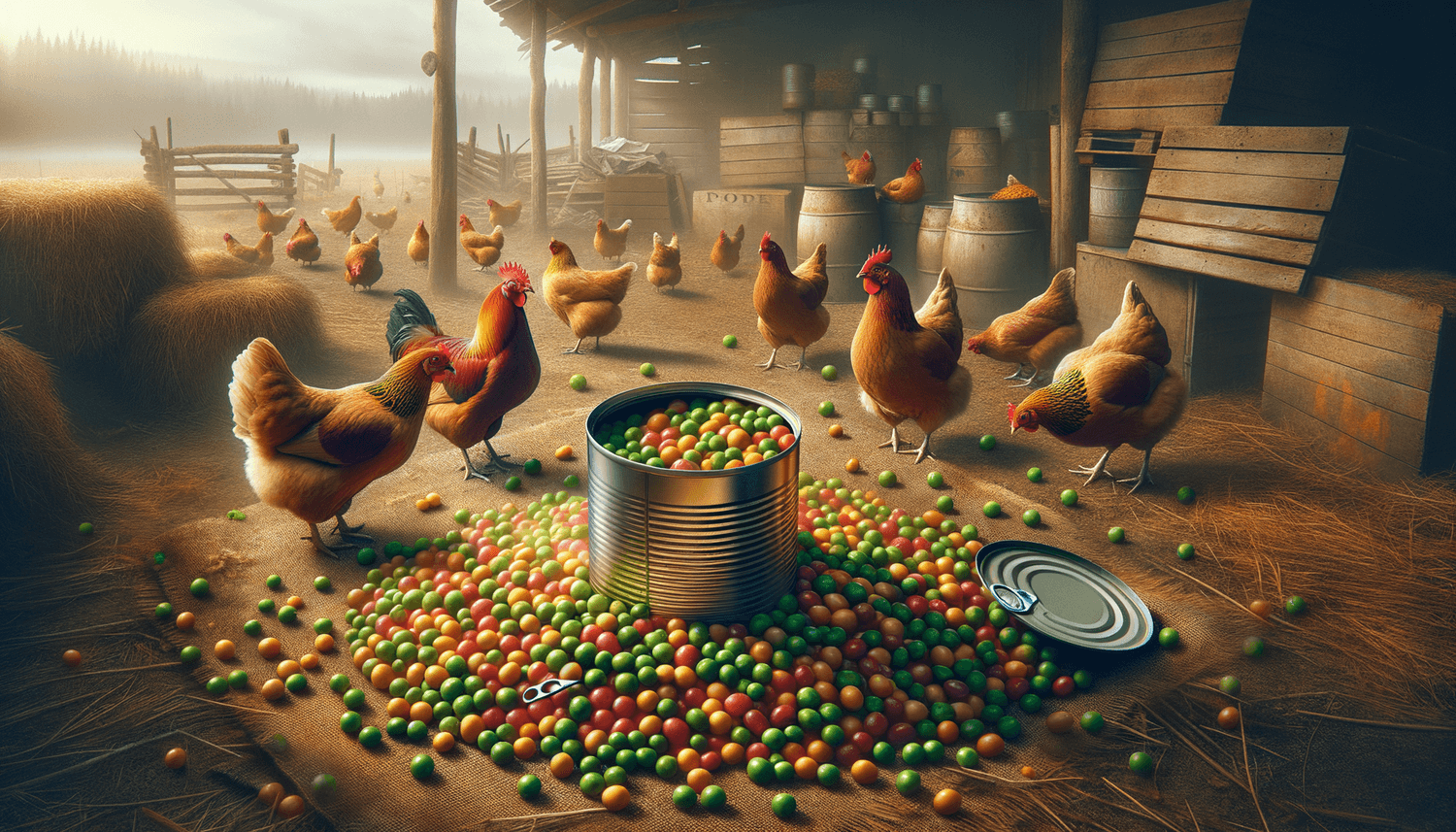 Can Chickens Eat Canned Peas?