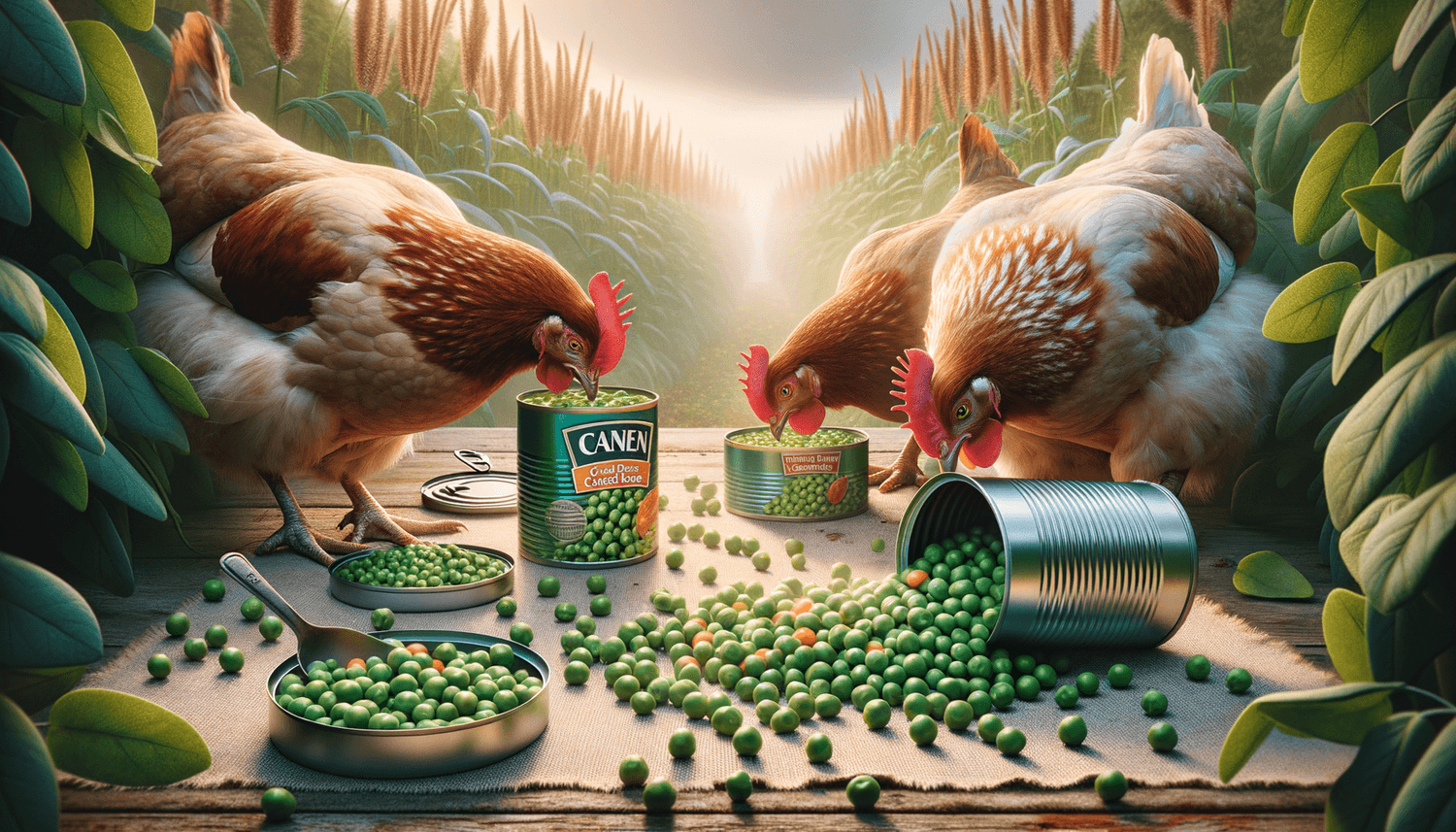 Can Chickens Eat Canned Sweet Peas?