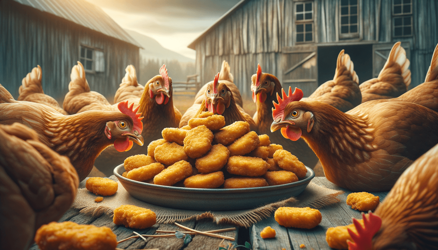 Can Chickens Eat Chicken Nuggets?