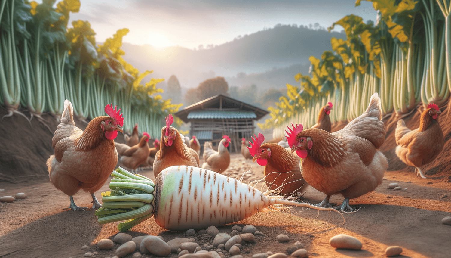Can Chickens Eat Daikon Radish?