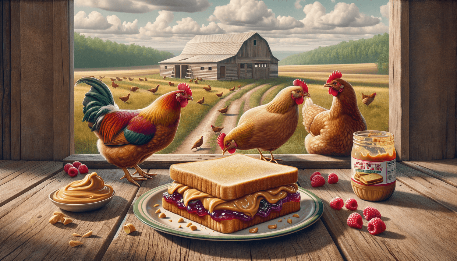 Can Chickens Eat Peanut Butter and Jelly Sandwiches?