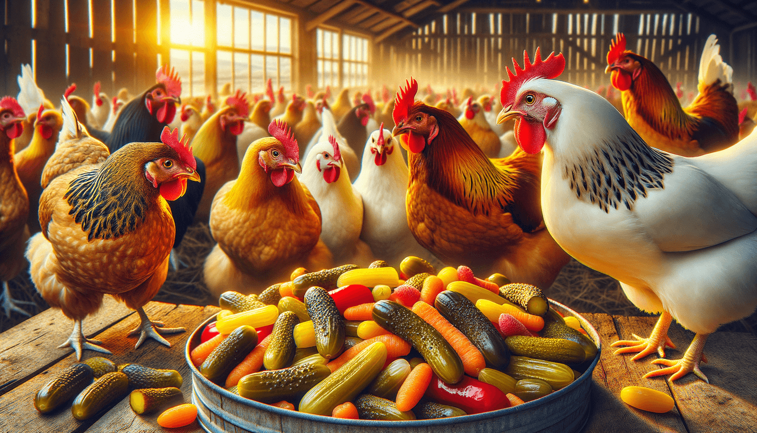Can Chickens Eat Pickled Vegetables?
