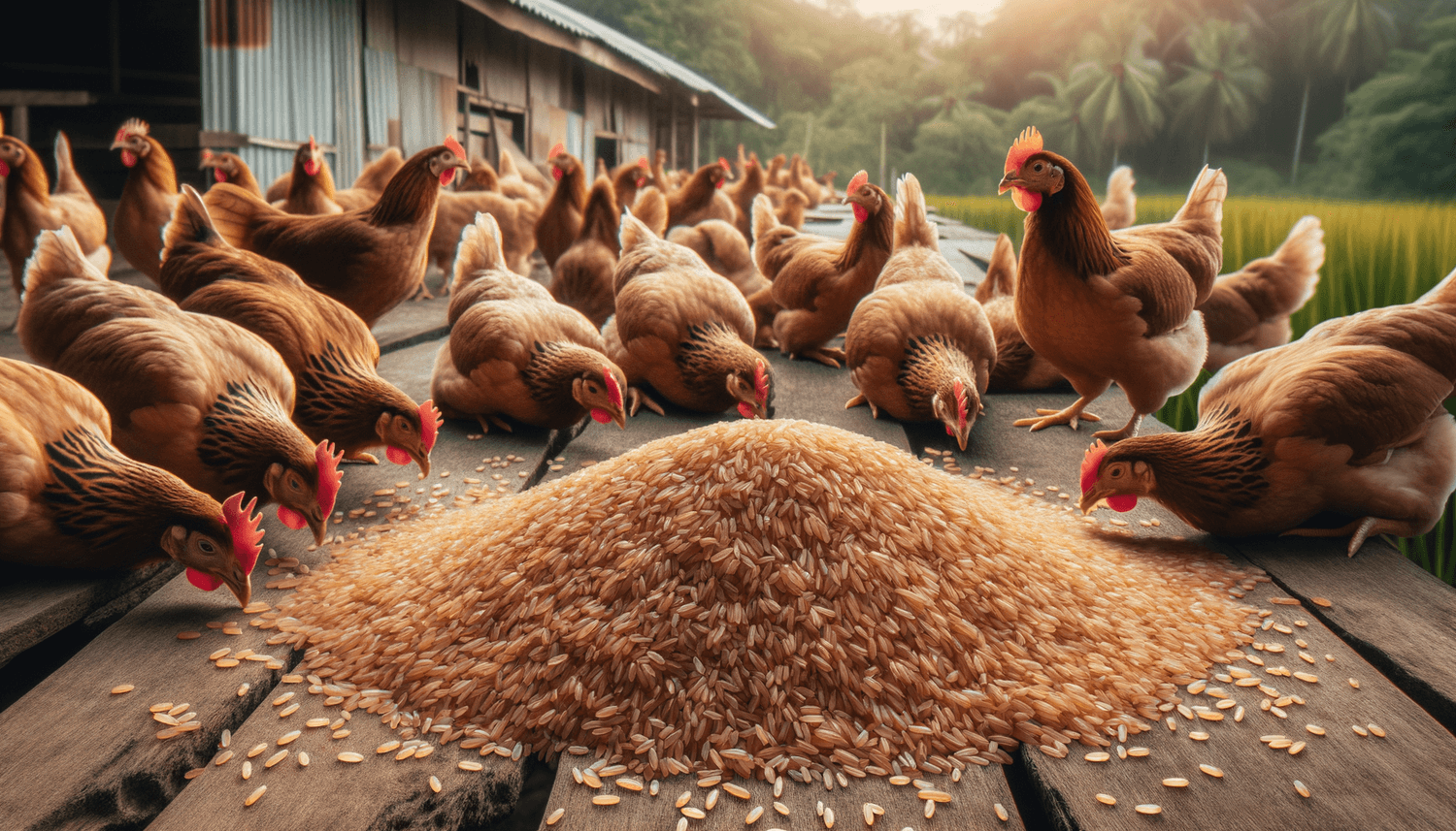 Can Chickens Eat Raw Brown Rice?