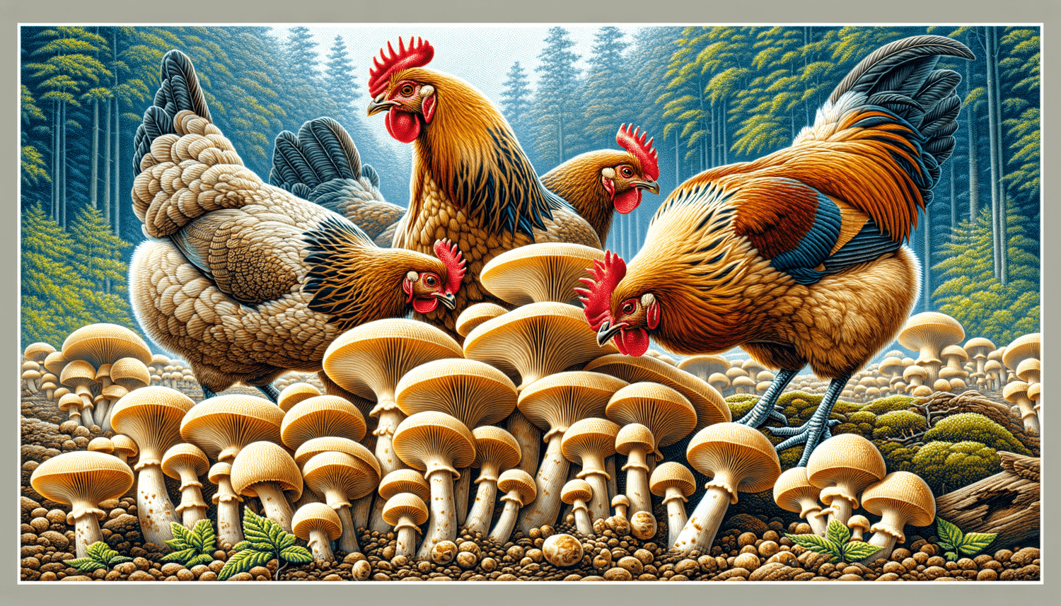 Can Chickens Eat Mushroom Stems?