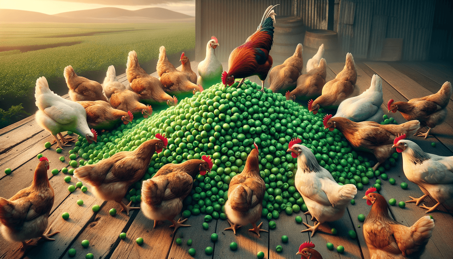 Can Chickens Eat Raw Peas?