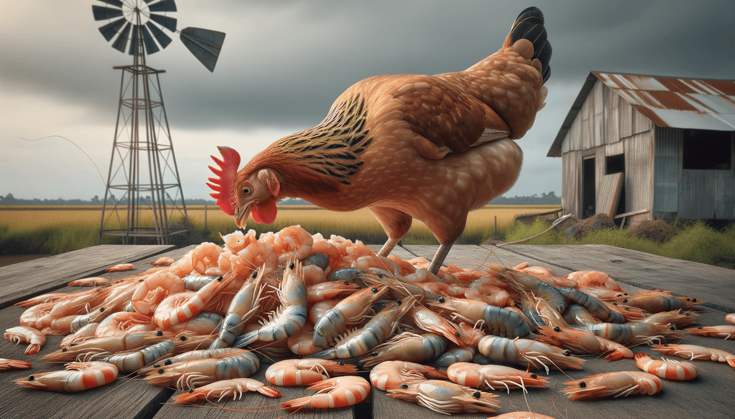 Can Chickens Eat Raw Shrimp?