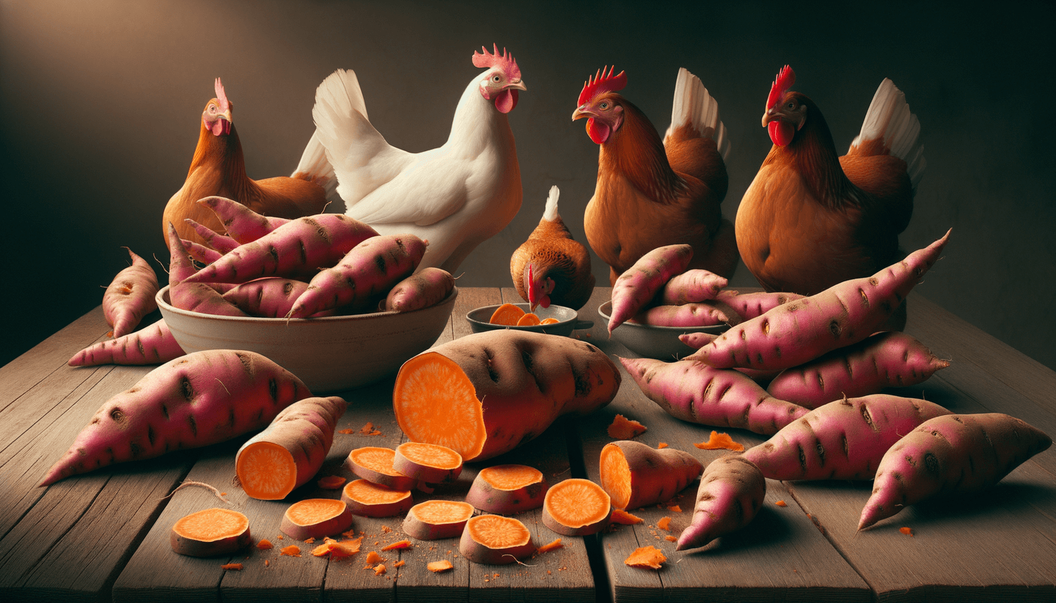 Can Chickens Eat Raw Sweet Potato Skins?