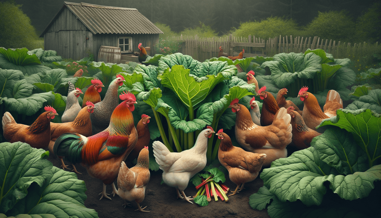 Can Chickens Eat Rhubarb Leaves?