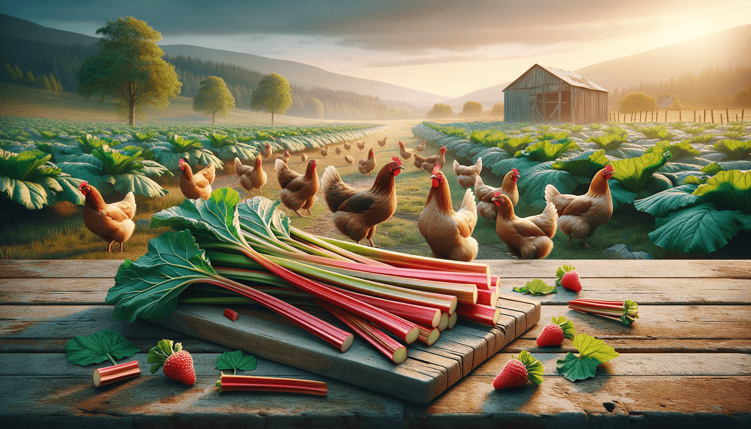 Can Chickens Eat Rhubarb Stalks?