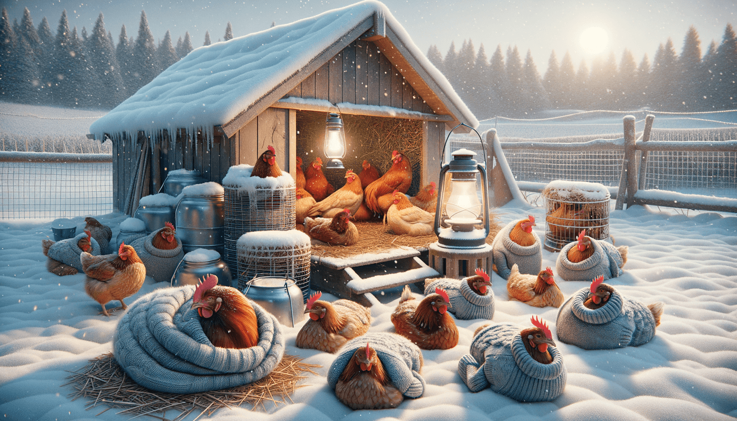 How to Keep Chickens Warm in Winter?