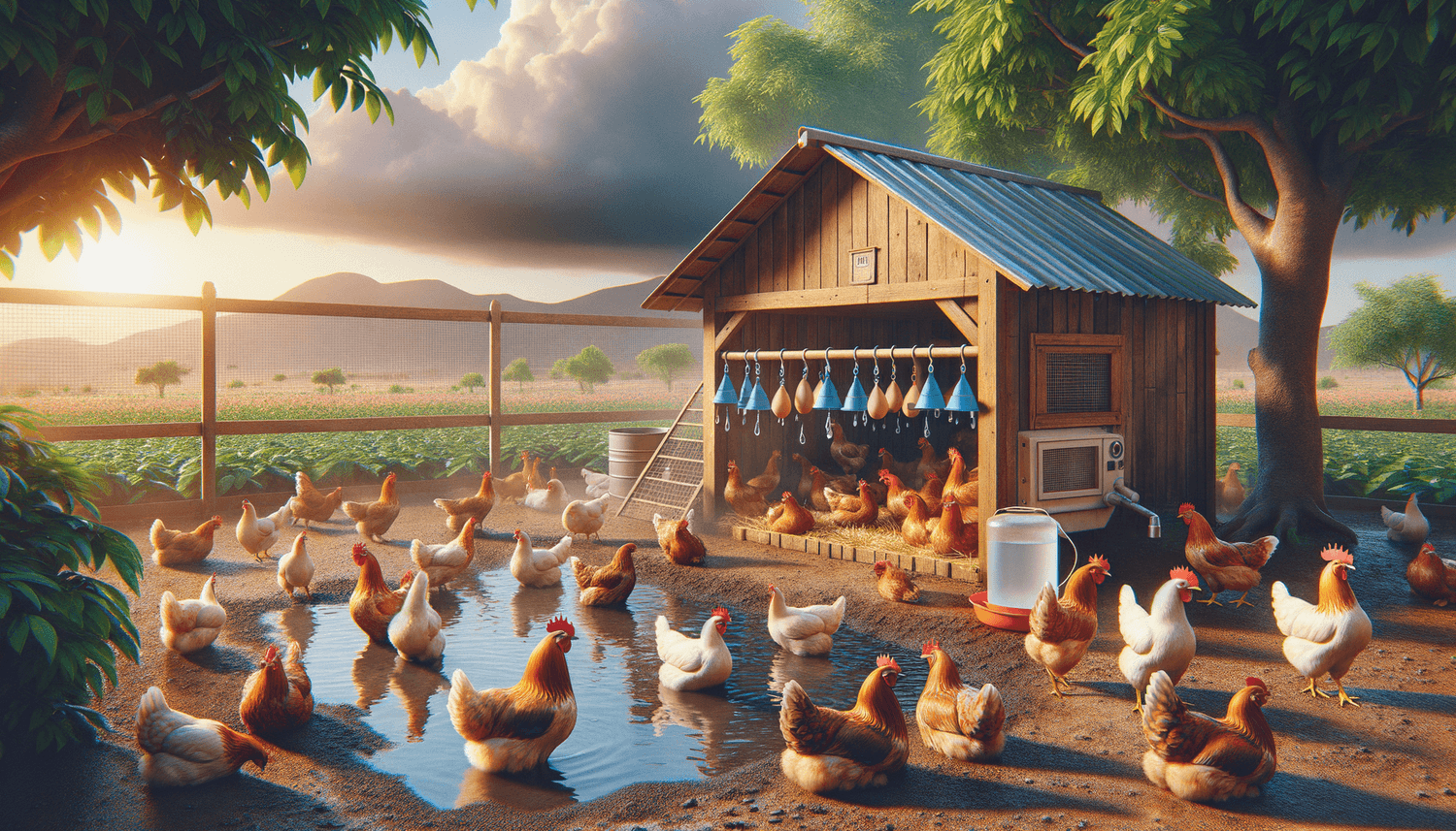 How to Keep Chickens Cool in the Summer?
