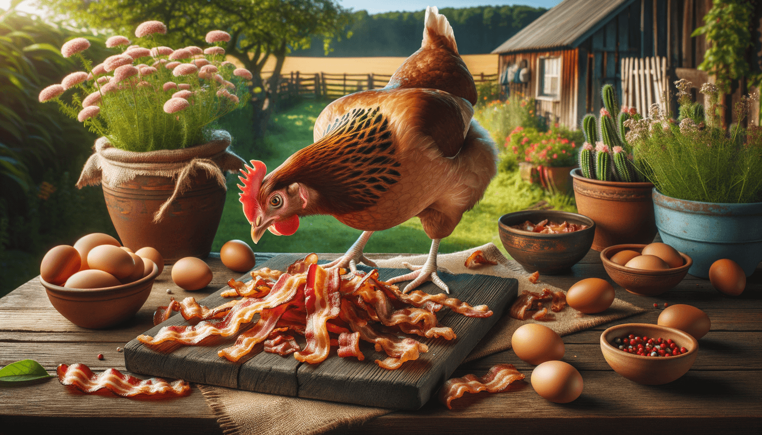 Can Chickens Eat Bacon?
