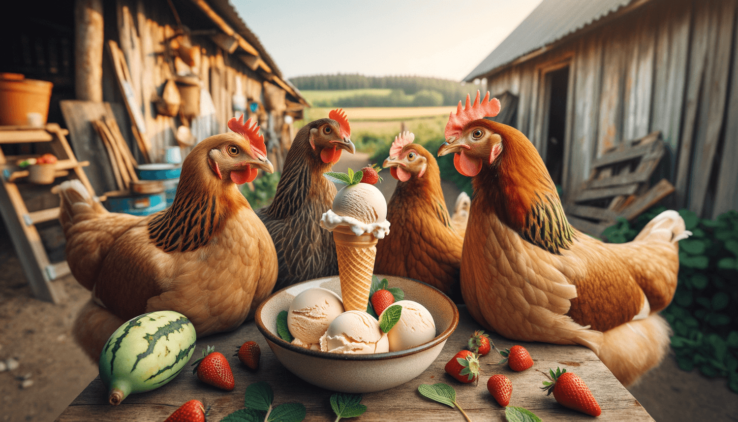 Can Chickens Eat Ice Cream?