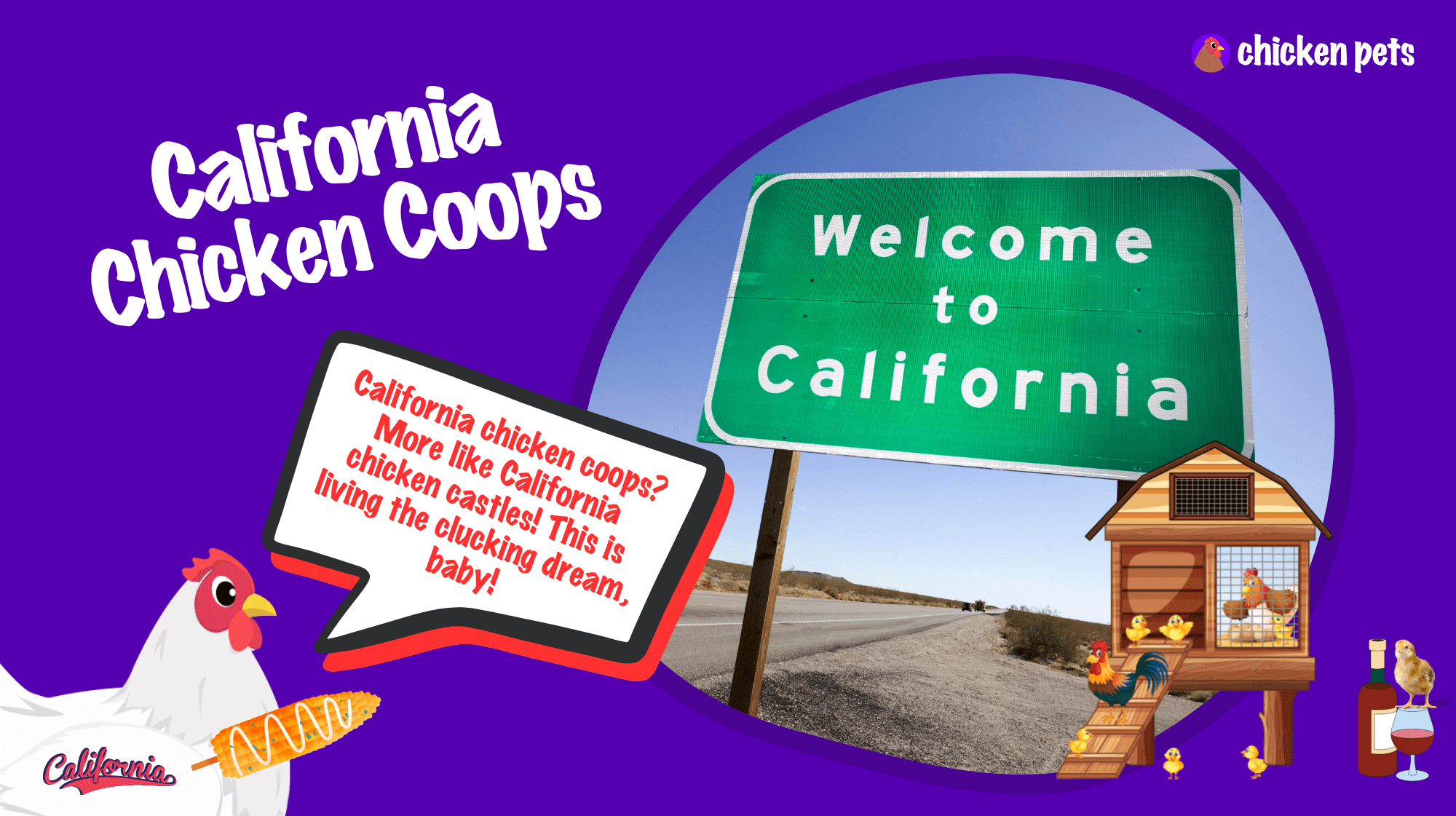 California Chicken Coops. Raising Chickens in California